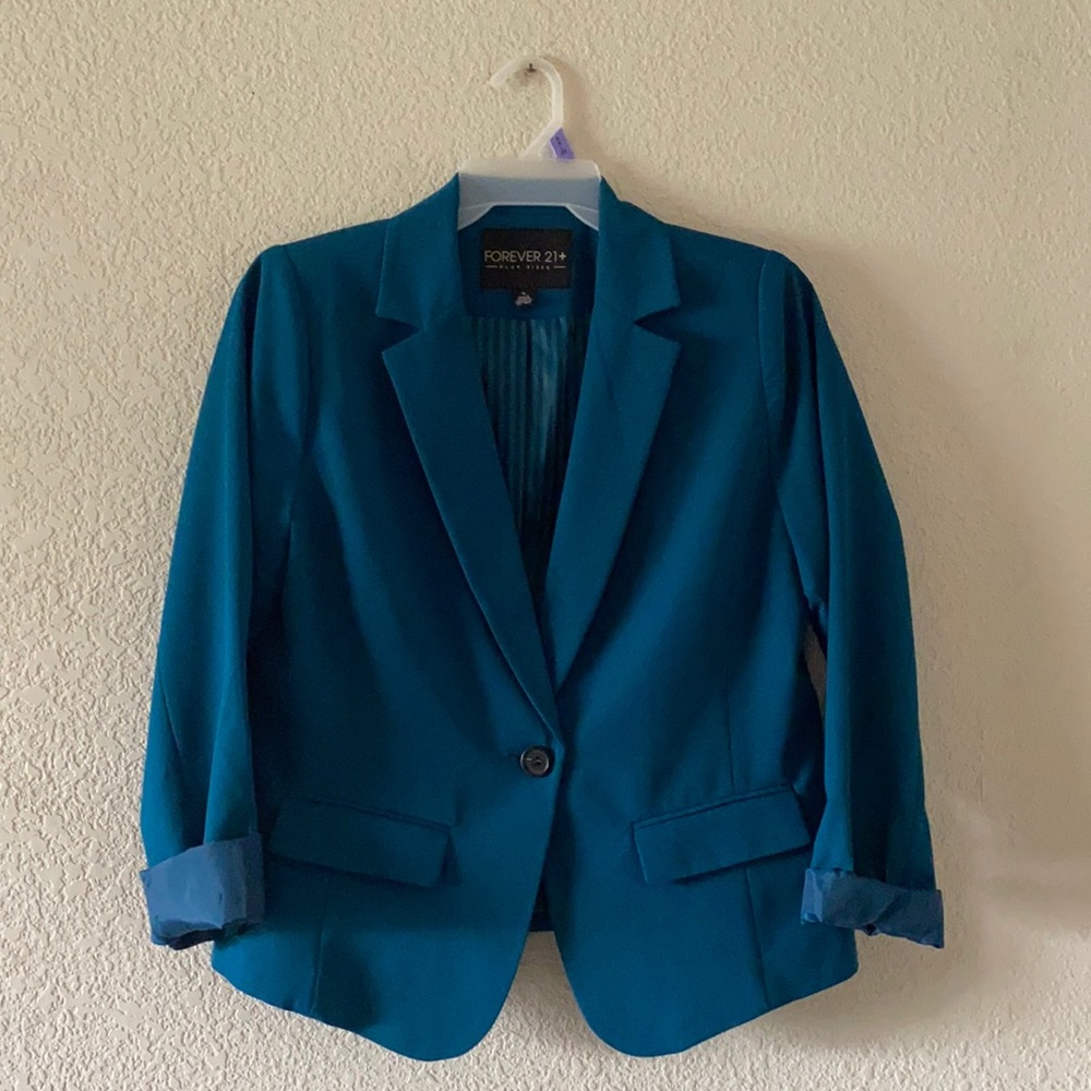Forever 21 teal color blazer.